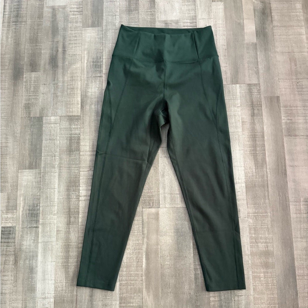 Forest Green High-Waisted Compression Girlfriend Collective Leggings